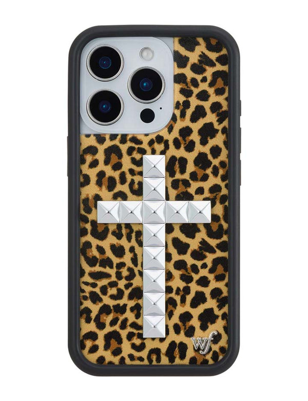 Wildflower iPhone case 16 Pro Stud Camo Meow Leopard Cute
