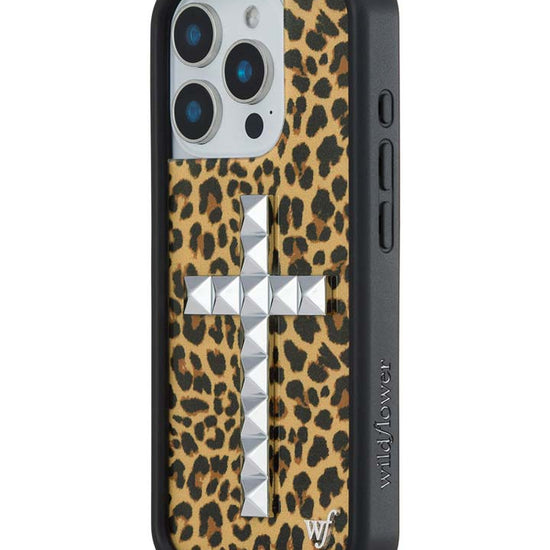 Wildflower iPhone case 16 Pro Stud Camo Meow Leopard Cute