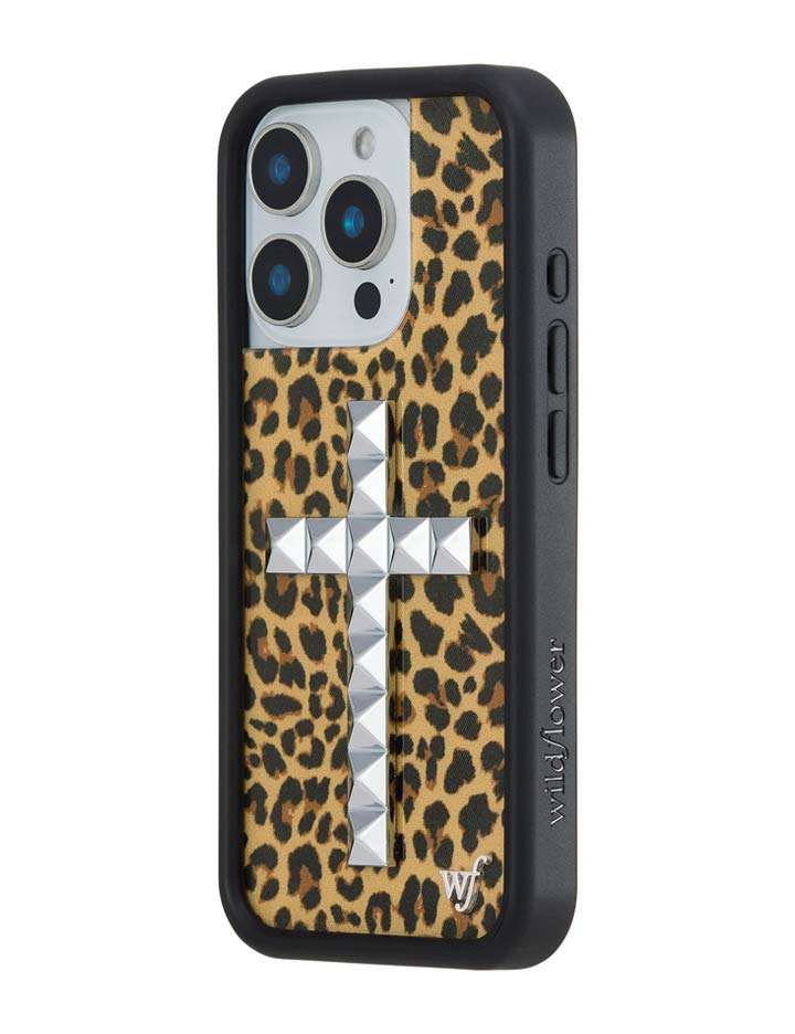 Wildflower iPhone case 16 Pro Stud Camo Meow Leopard Cute