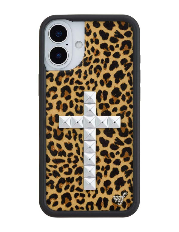 Wildflower iPhone case 16 Plus Stud Camo Meow Leopard Cute