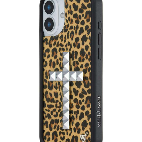 Wildflower iPhone case 16 Plus Stud Camo Meow Leopard Cute