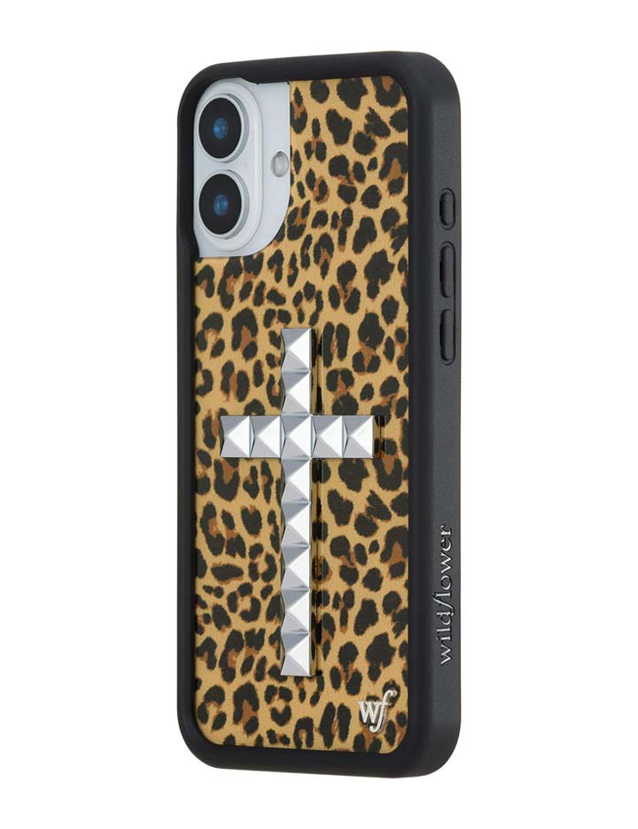 Wildflower iPhone case 16 Plus Stud Camo Meow Leopard Cute