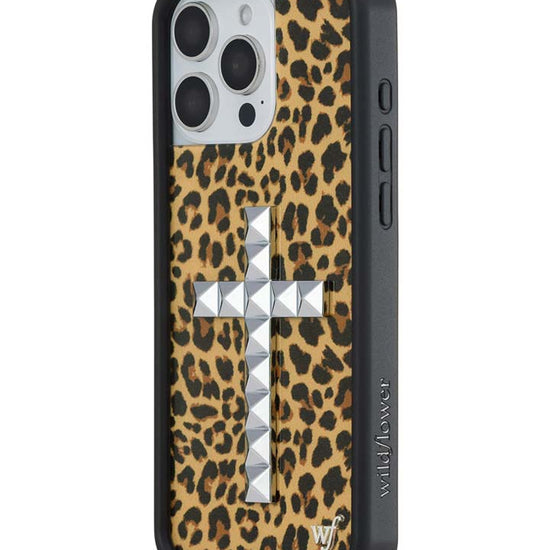 Wildflower iPhone case 16 Pro Max Stud Camo Meow Leopard Cute