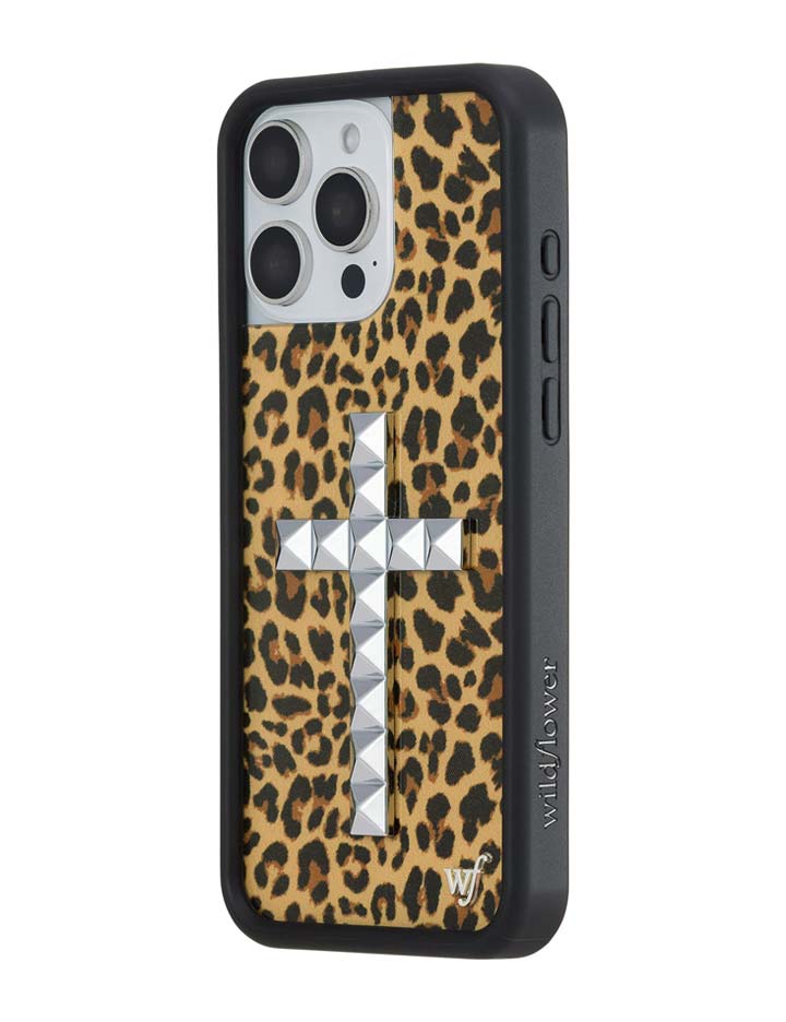 Wildflower iPhone case 16 Pro Max Stud Camo Meow Leopard Cute