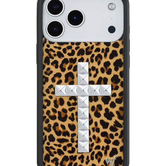 Wildflower iPhone case 18 Pro Max Stud Camo Meow Leopard Cute