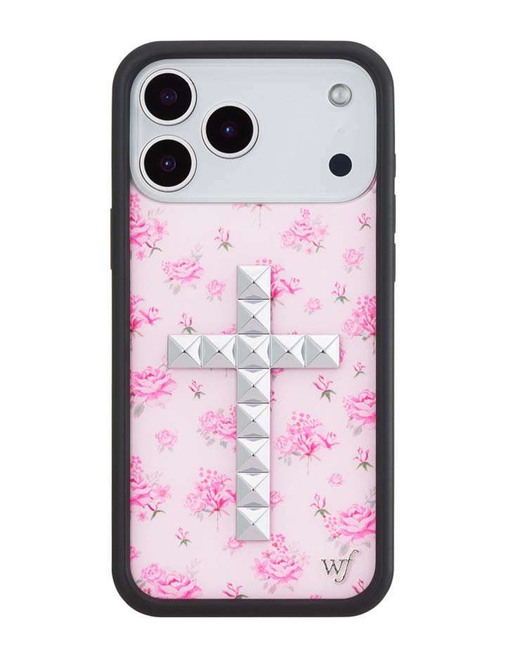 iPhoneケース　両面スタッズ　フラワー×クロス Stud Collection – Wildflower Cases
