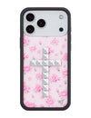 Wildflower iPhone case 18 Pro Max Stud Cross Forget Me Not Floral Pink Cute