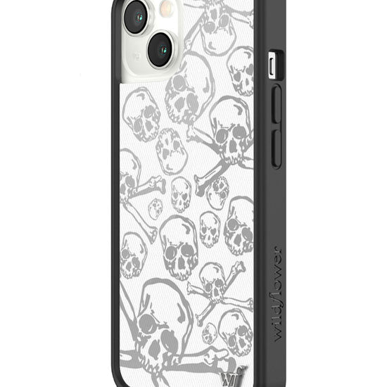 wildflower skull girl iphone 13 case