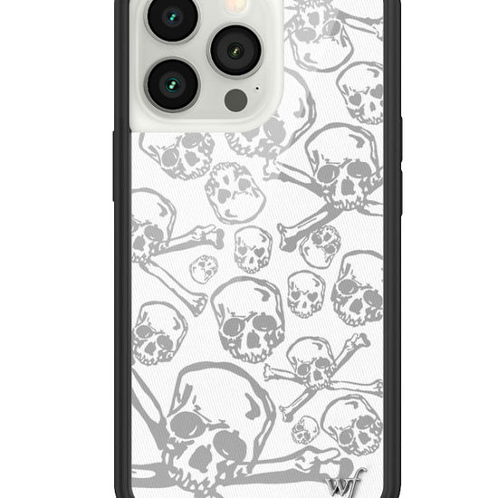 wildflower skull girl iphone 13pro case