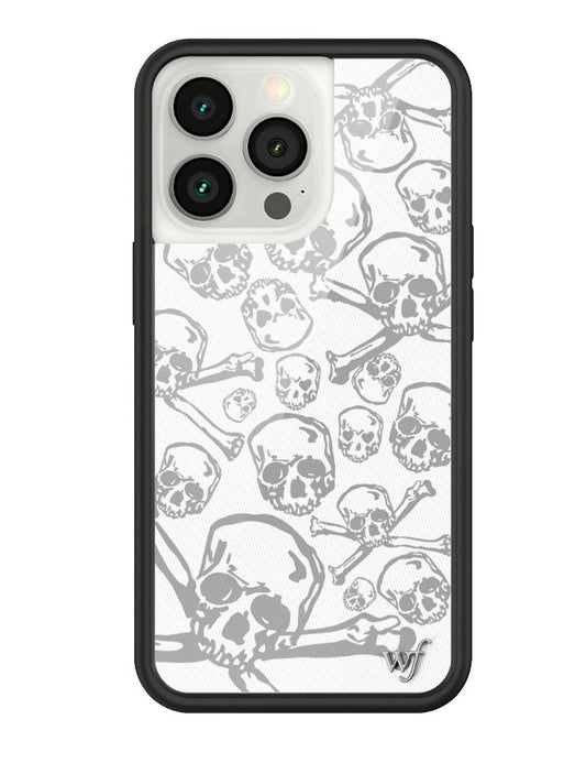 wildflower skull girl iphone 13pro case