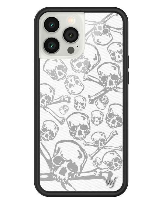 wildflower skull girl iphone 13promax case