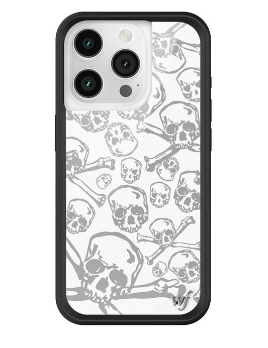 wildflower skull girl iphone 15pro case