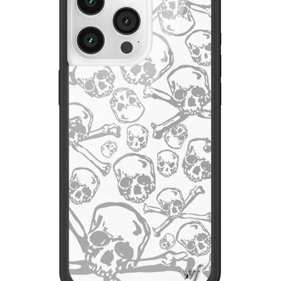 wildflower skull girl iphone 15promax case