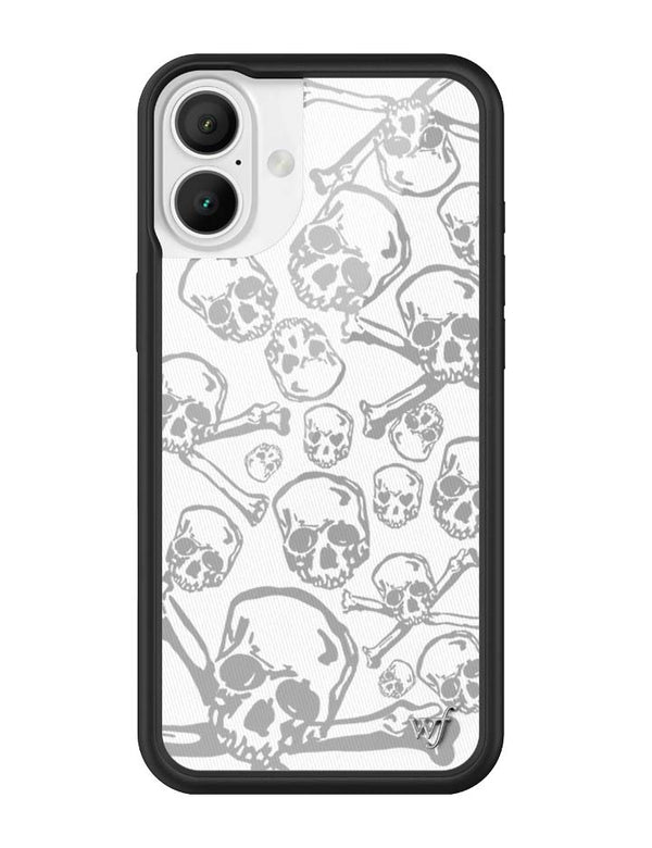 Wildflower iPhone case 16 Plus Skull Girl cute