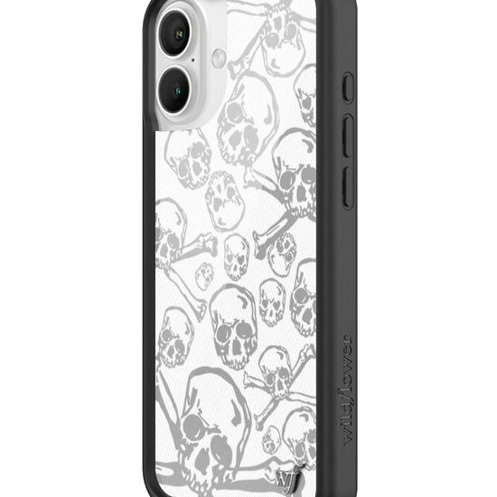 Wildflower iPhone case 16 Plus Skull Girl cute