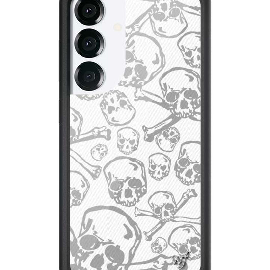 Wildflower Galaxy S25 case Skull Girl Gray Cute