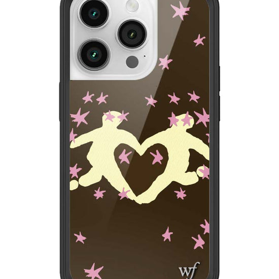 Wildflower iPhone case 14 Pro Slushy Noobz Soulmates Brown Heart Cute