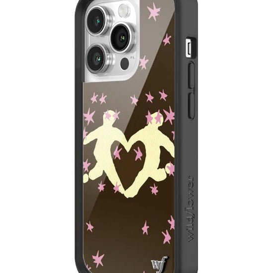 Wildflower iPhone case 14 Pro Slushy Noobz Soulmates Brown Heart Cute