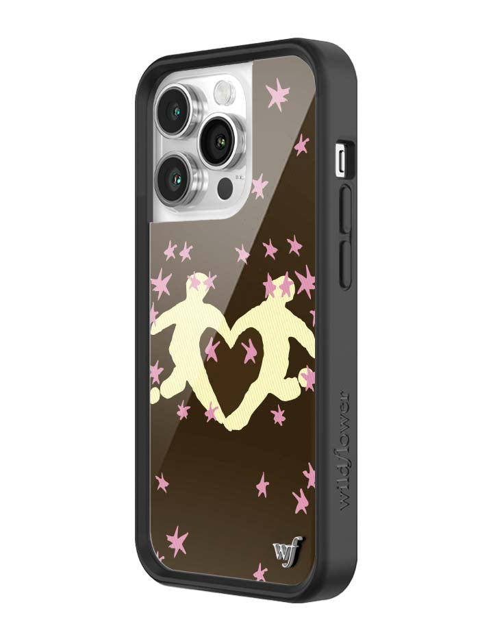 Wildflower iPhone case 14 Pro Slushy Noobz Soulmates Brown Heart Cute