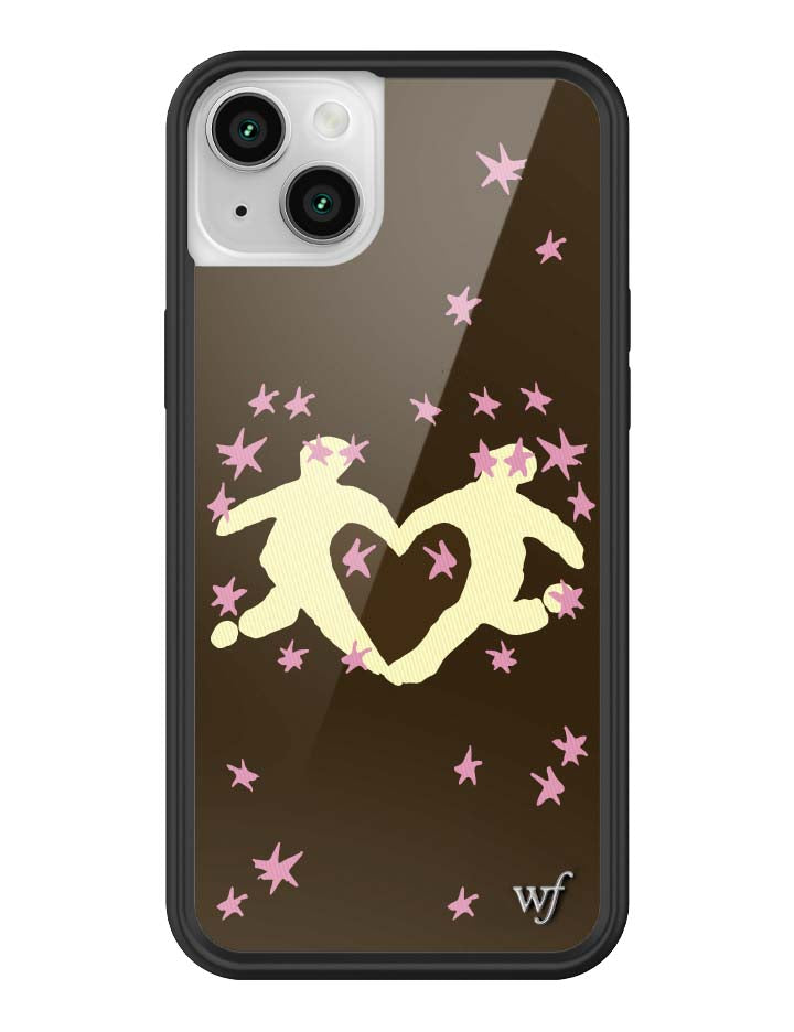 Wildflower iPhone case 14 Plus Slushy Noobz Soulmates Brown Heart Cute