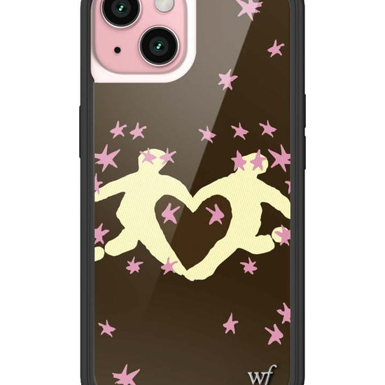 Wildflower iPhone case 15 Slushy Noobz Soulmates Brown Heart Cute
