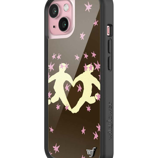 Wildflower iPhone case 15 Slushy Noobz Soulmates Brown Heart Cute