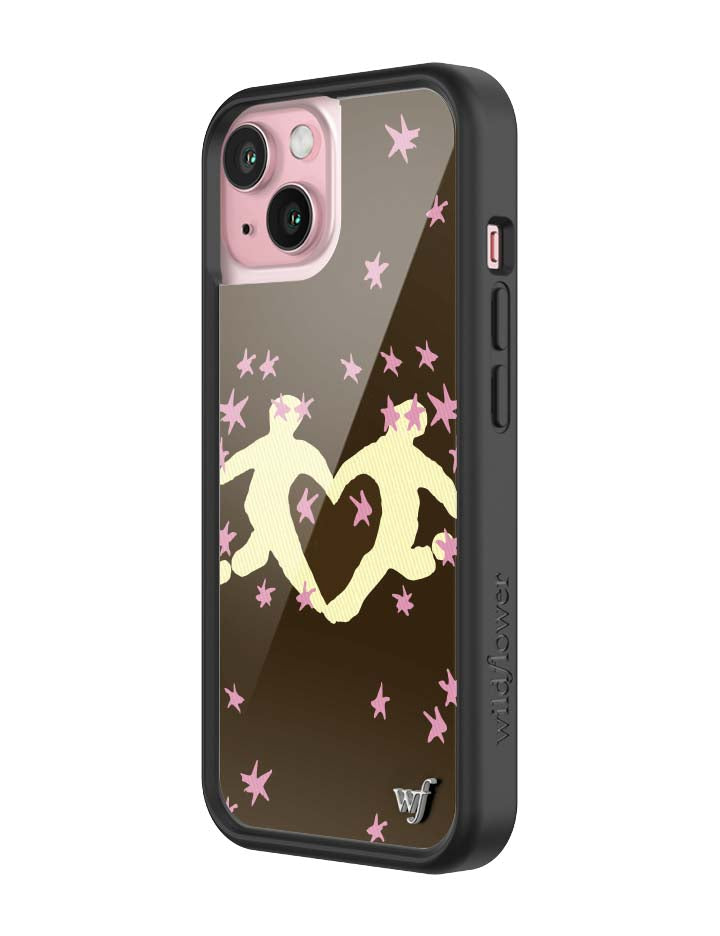Wildflower iPhone case 15 Slushy Noobz Soulmates Brown Heart Cute