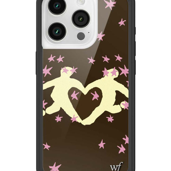 Wildflower iPhone case 15 Pro Slushy Noobz Soulmates Brown Heart Cute