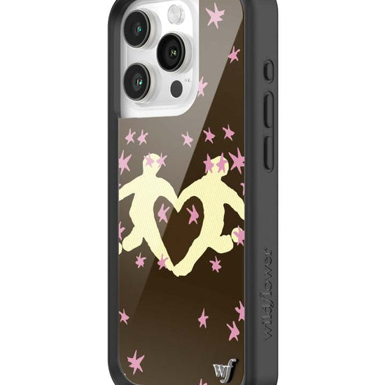 Wildflower iPhone case 15 Pro Slushy Noobz Soulmates Brown Heart Cute