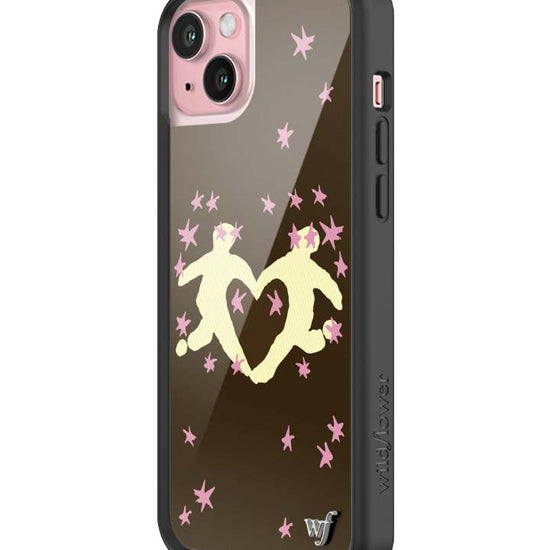 Wildflower iPhone case 15 Plus Slushy Noobz Soulmates Brown Heart Cute