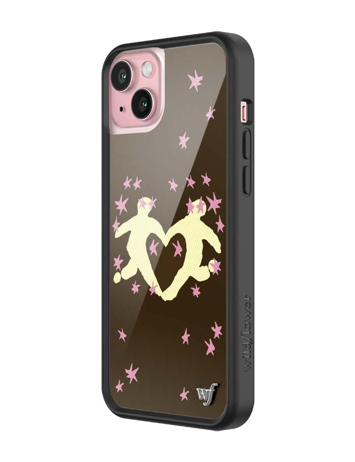 Wildflower iPhone case 15 Plus Slushy Noobz Soulmates Brown Heart Cute