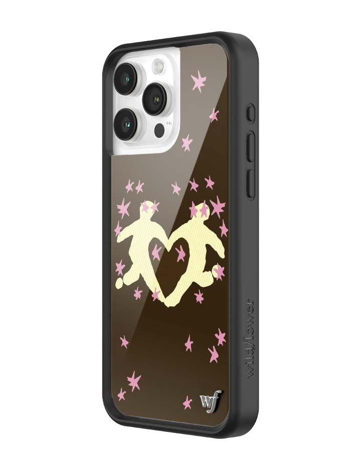 Wildflower iPhone case 15 Pro Max Slushy Noobz Soulmates Brown Heart Cute