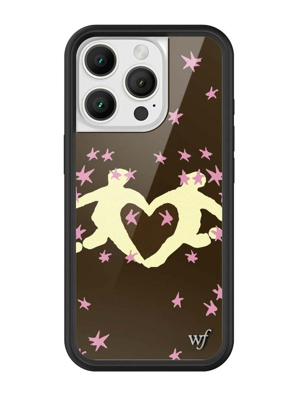 Wildflower iPhone case 16 Pro Slushy Noobz Soulmates Brown Heart Cute