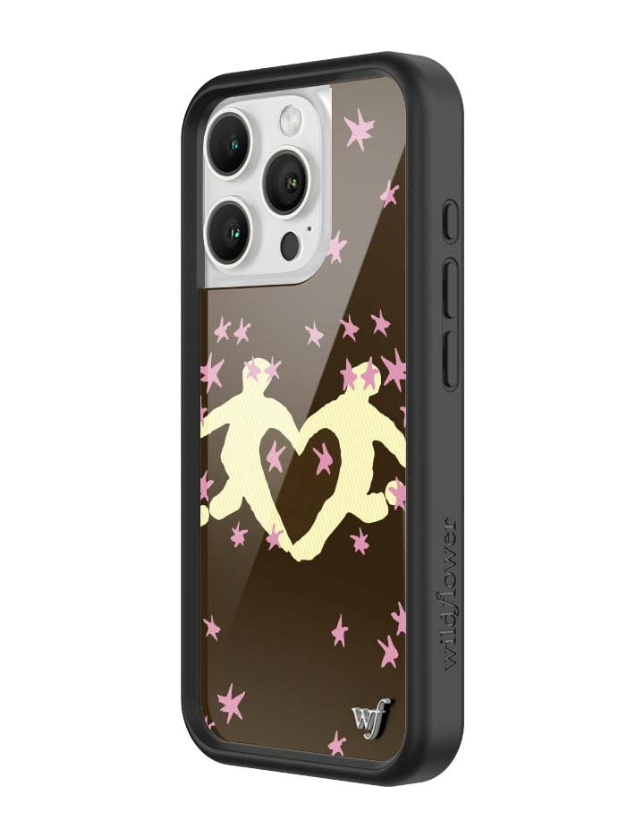 Wildflower iPhone case 16 Pro Slushy Noobz Soulmates Brown Heart Cute
