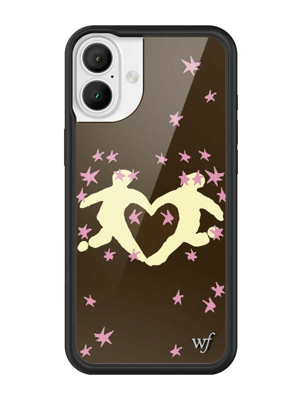 Wildflower iPhone case 16 Plus Slushy Noobz Soulmates Brown Heart Cute