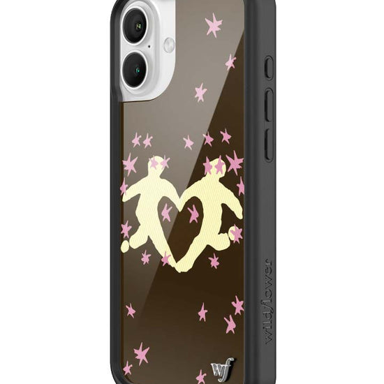Wildflower iPhone case 16 Plus Slushy Noobz Soulmates Brown Heart Cute
