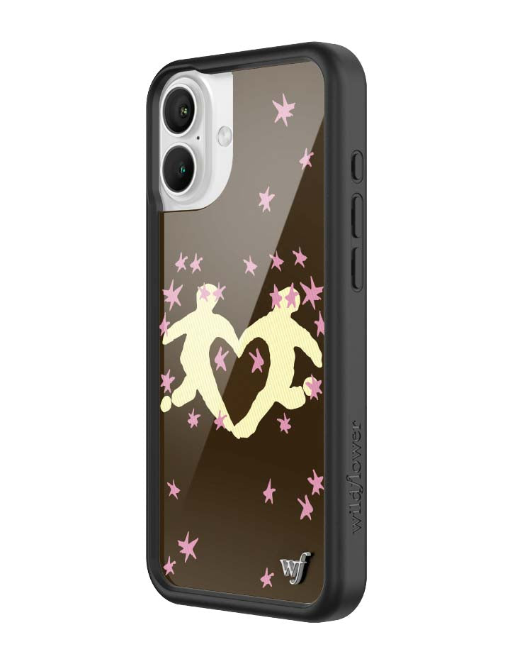 Wildflower iPhone case 16 Plus Slushy Noobz Soulmates Brown Heart Cute