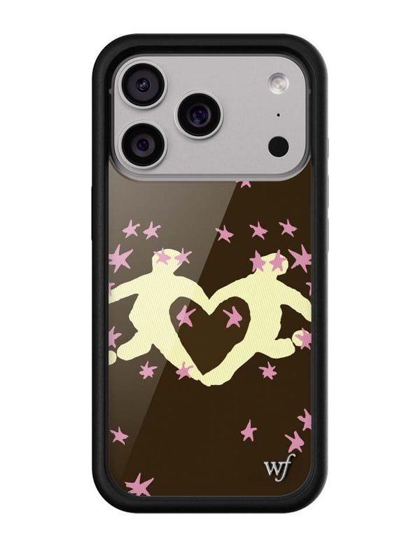 Wildflower iPhone case 17 Pro Slushy Noobz Soulmates Brown Heart Cute