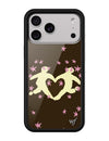 Wildflower iPhone case 18 Pro Max Slushy Noobz Soulmates Brown Heart Cute