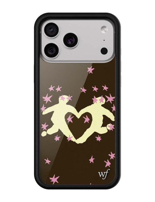 Wildflower iPhone case 18 Pro Max Slushy Noobz Soulmates Brown Heart Cute
