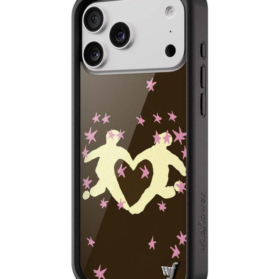 Wildflower iPhone case 18 Pro Max Slushy Noobz Soulmates Brown Heart Cute