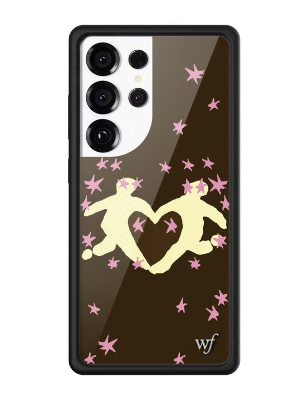 Wildflower Galaxy S25 case Ultra Slushy Noobz Soulmates Brown Heart Cute