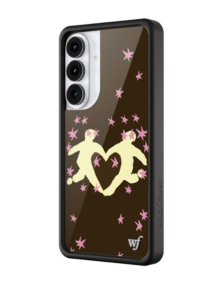 Wildflower Galaxy S26 case Plus Slushy Noobz Soulmates Brown Heart Cute