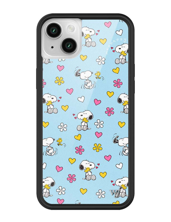Wildflower iPhone case 13 Madhappy x Peanuts Collab Blue Cute