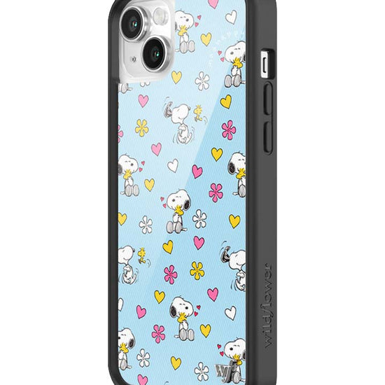 Wildflower iPhone case 13 Madhappy x Peanuts Collab Blue Cute