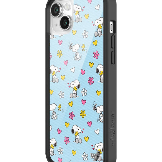 Wildflower iPhone case 14 Madhappy x Peanuts Collab Blue Cute