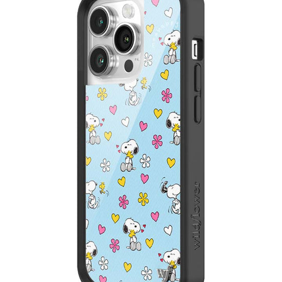 Wildflower iPhone case 14 Pro Madhappy x Peanuts Collab Blue Cute