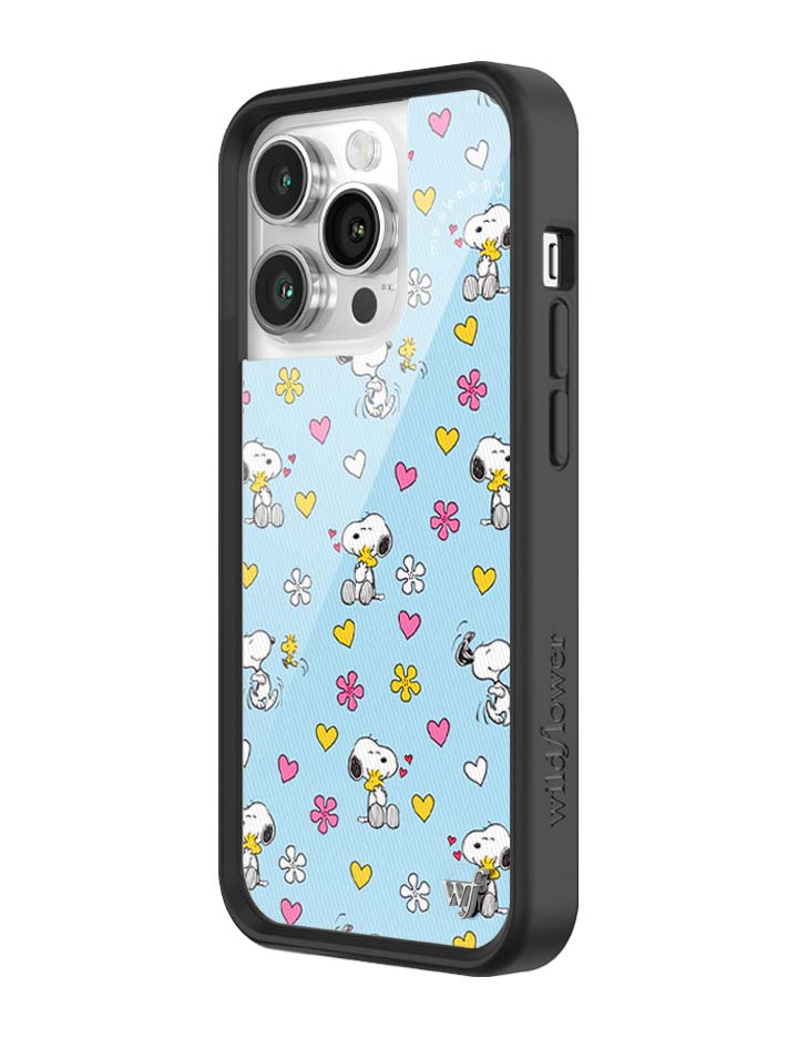 Wildflower iPhone case 14 Pro Madhappy x Peanuts Collab Blue Cute