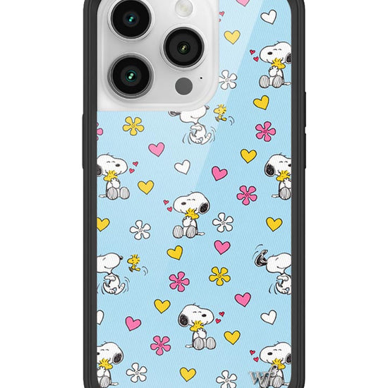 Wildflower iPhone case 14 Pro Madhappy x Peanuts Collab Blue Cute