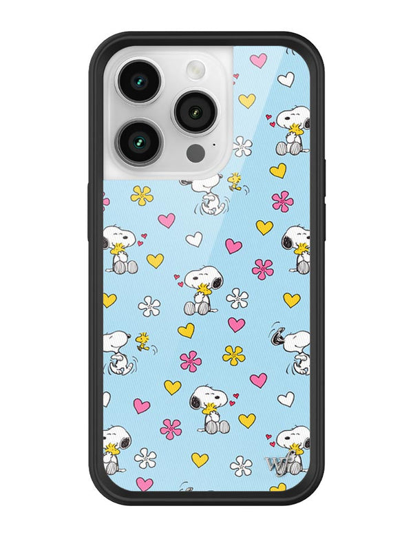 Wildflower iPhone case 14 Pro Madhappy x Peanuts Collab Blue Cute